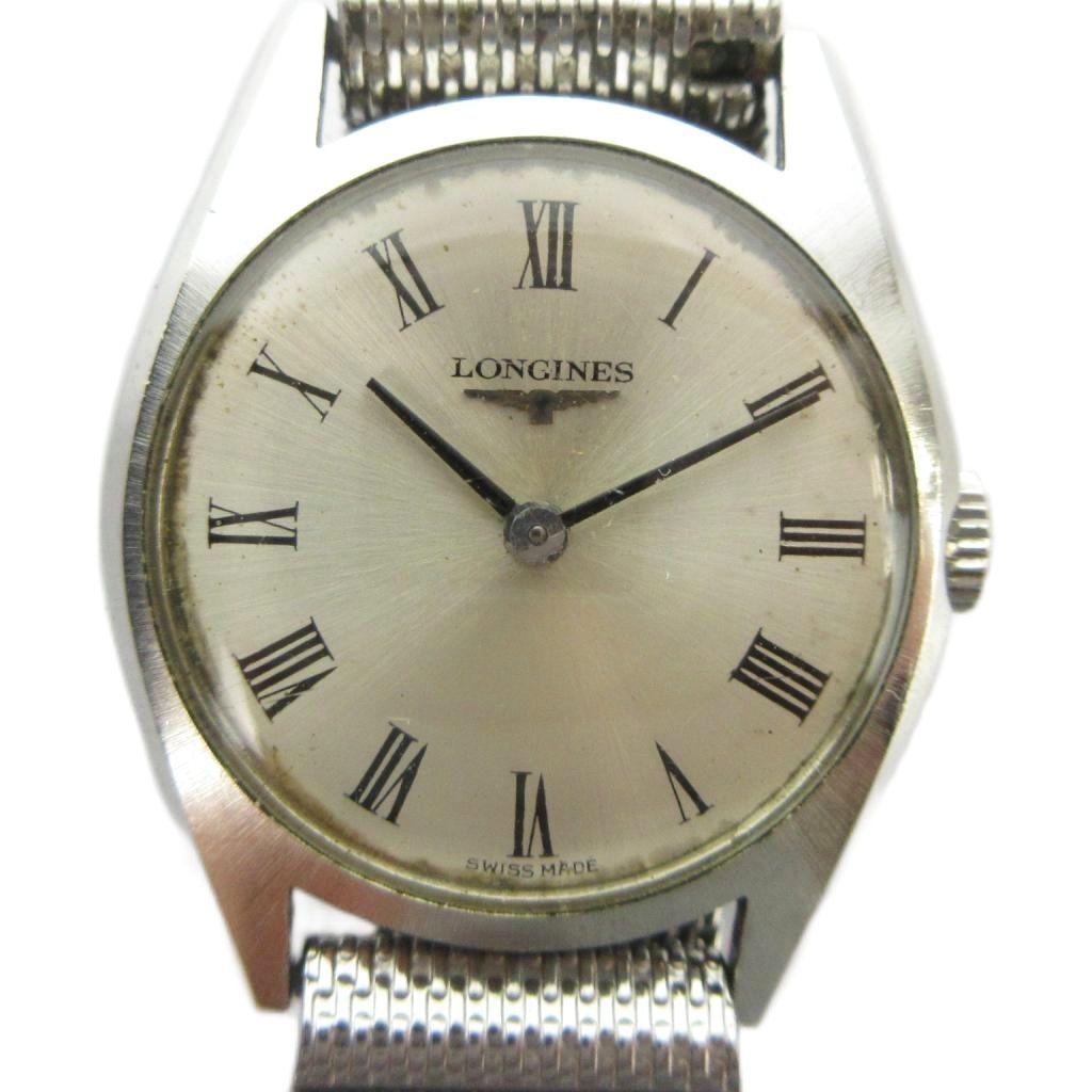 Used Longines LONGINES watch manual winding logo silver color GY18 /MQ