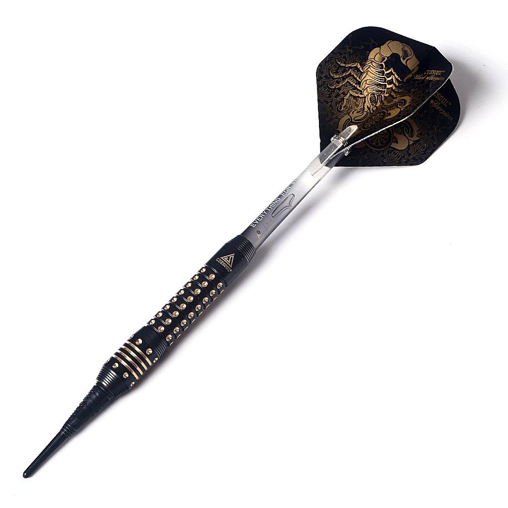 Black Scorpion CUESOUL 16g Žalvario Minkšto Antgalio Stilingo Skorpiono Dizaino Smiginių Rinkinys, 3, (B2306-88)