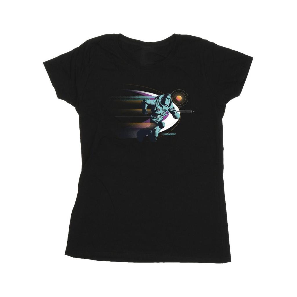 Disney Womens/Ladies Lightyear Running Buzz Cotton T-Shirt