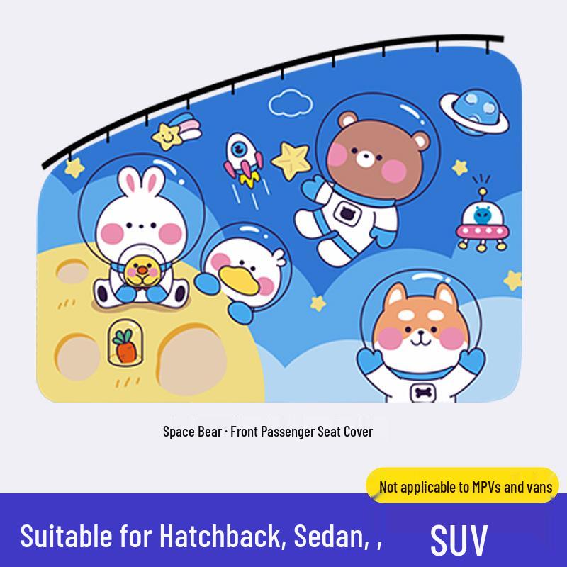 Car Sunshade Curtains: Blackout, Heat Insulation, Privacy, Cartoon Design