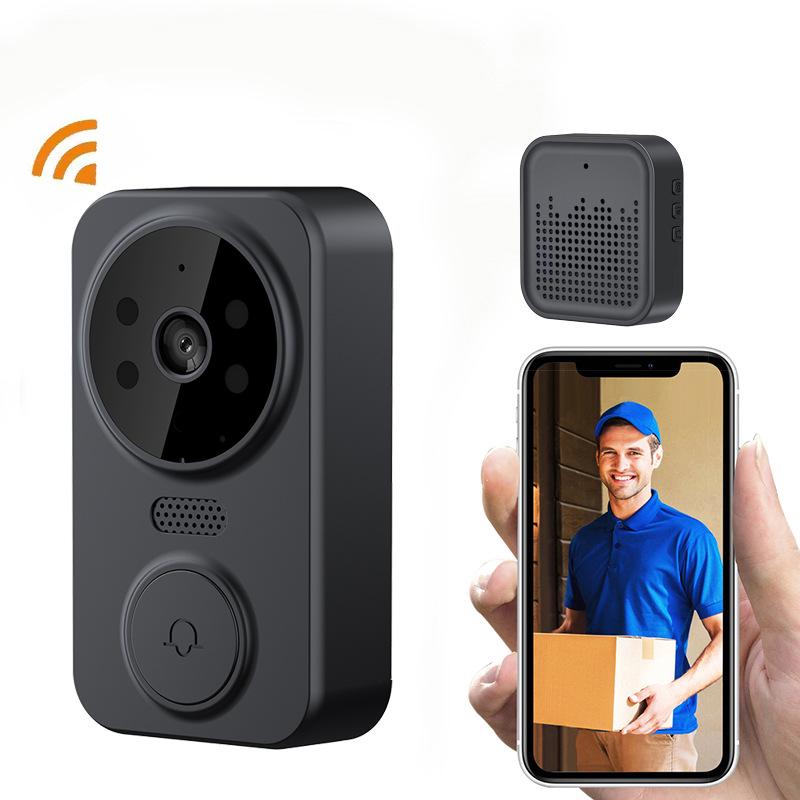 Low Power Wireless Smart Video Doorbell with WiFi and Visual Electronic Cat Eye