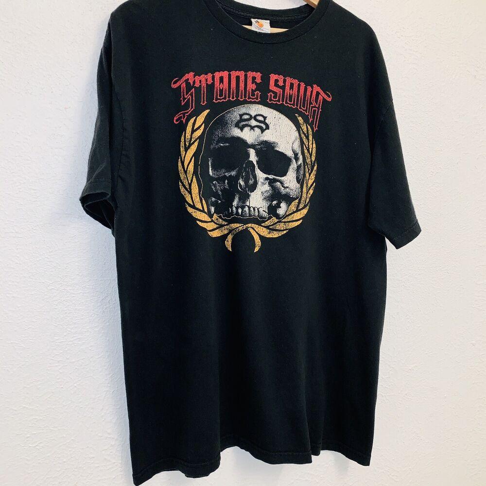 Stone Sour Skull Logo Tee Black Short Sleeve Unisex T-Shirt