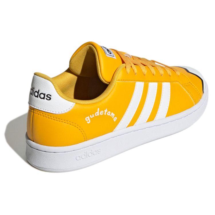 Adidas Neo Grand Court Gudetama Collaboration Retro Casual Sneakers Women Sneakers Yellow FY3025