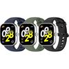 Bands Compatible with Xiaomi Redmi Watch 4/Xiaomi Mi Band 8 Pro Straps, [3 Pieces] Extensible Wristband Replacement Silicone Strap for Redmi Watch 4