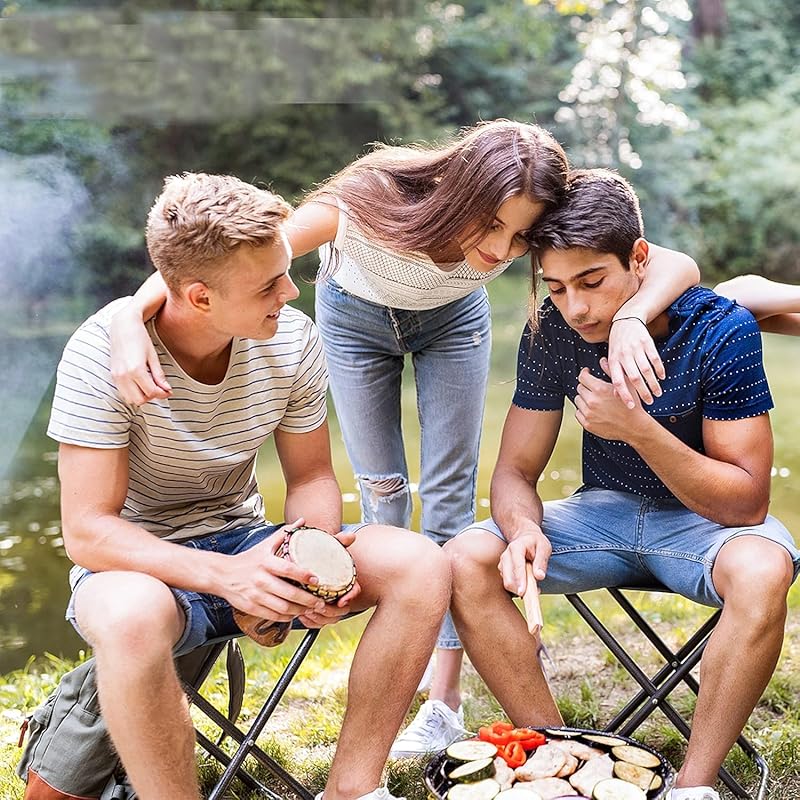 YONGDING Outdoor Chair Folding Chair Compact Chair Load Capacity 80kg Small Size Super Lightweight Convenient To Carry General Purpose Type Change