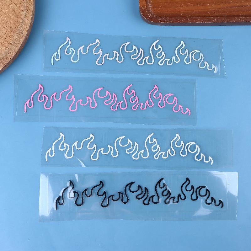 1Pcs Flame Decal Sticker For Car, Laptop, Dashboard, Mirror - Gift, Mirror Decoration | Vibrant Flame Design