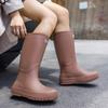 R series high tube rain shoes women's rain boots long tube waterproof shoes new water shoes water boots