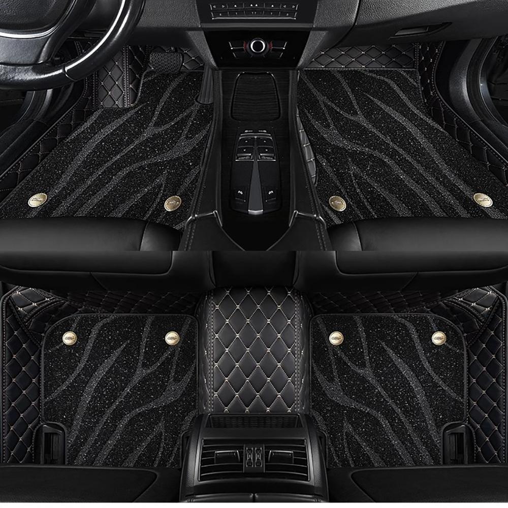 For Toyota Previa Auto Double layer 5D Custom Car Floor Mats Carpets Foot car Accessories voiture floor liners