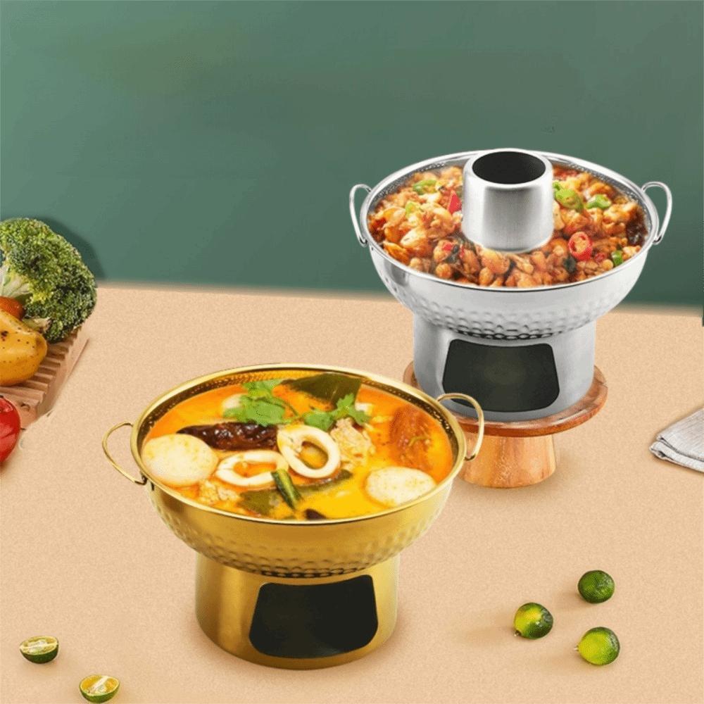 Double Ear Dessert Hotpot Thickened Charcoal Hot Pot Trendy Tom Yum Hot Pot  Restaurants