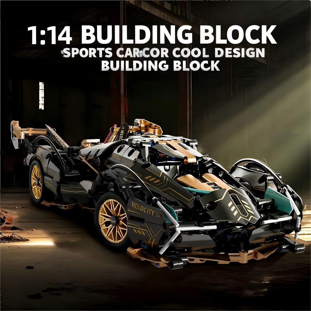 High-Quality 1:14 High-Quality Scale High-Quality Hypercar Construction set High-Quality Building Collection kit Self-assembly High-Quality