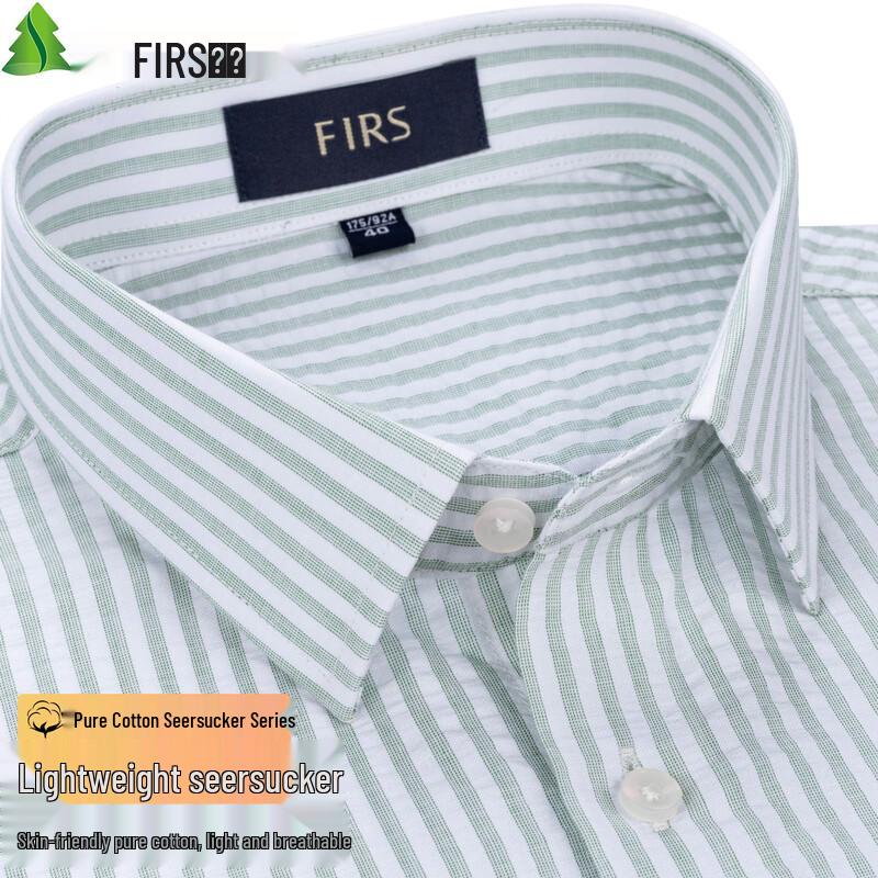 

FIRS Men s Lightweight Seersucker Short-Sleeve Shirt 180/100A