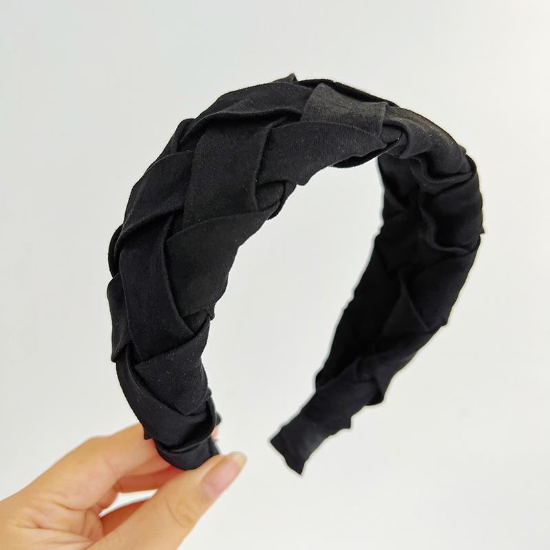 

Холщовые Хлопковые Смеси Перекрестное Плетение Аксессуары для Волос Широкая Повязка на Голову для Женщин Ручной Работы Вязаный Органический Хлопок Повязка на Голову Головной Убор