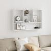 Wall Shelf White 99 X 15 X 60 Cm Particleboard