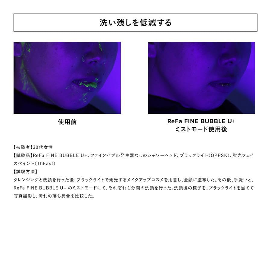 Store ReFa FINE BUBBLE Shopper Set Model [Official Exclusive] U+ (White) Water-Resistant