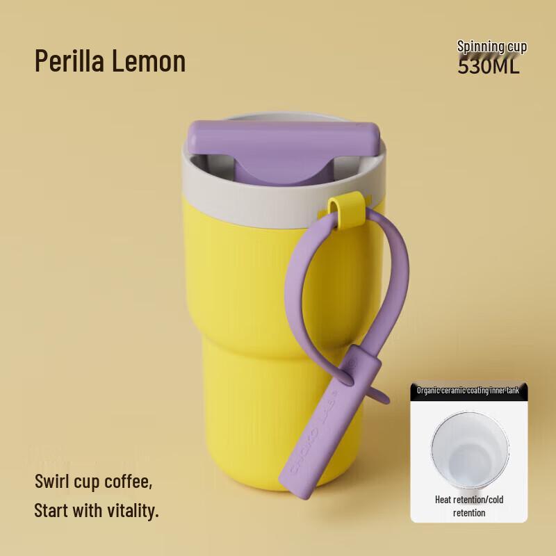 Chakolab Ceramic Coated Dual-Drink Insulated Stainless Steel Mug