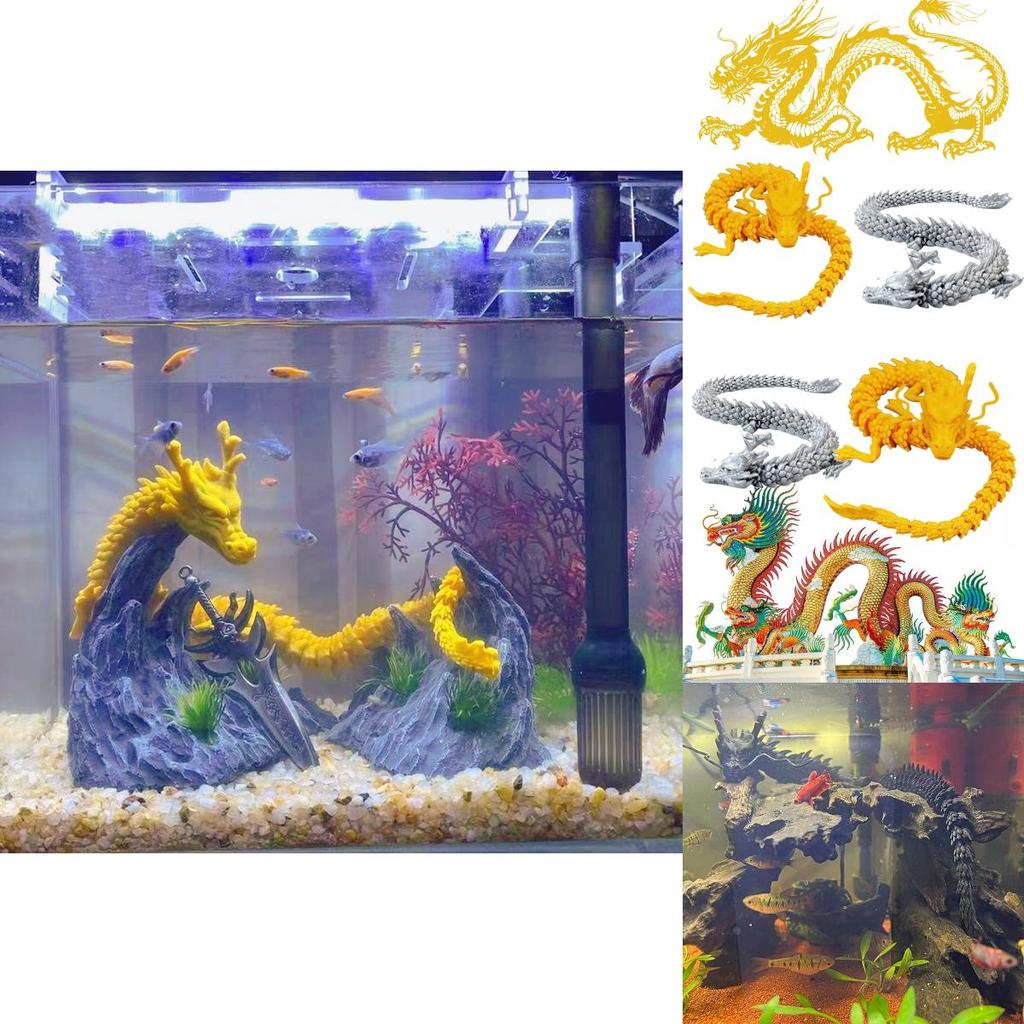 Kreatives Modellhandwerk eines chinesischen Drachen mit beweglichen Gelenken