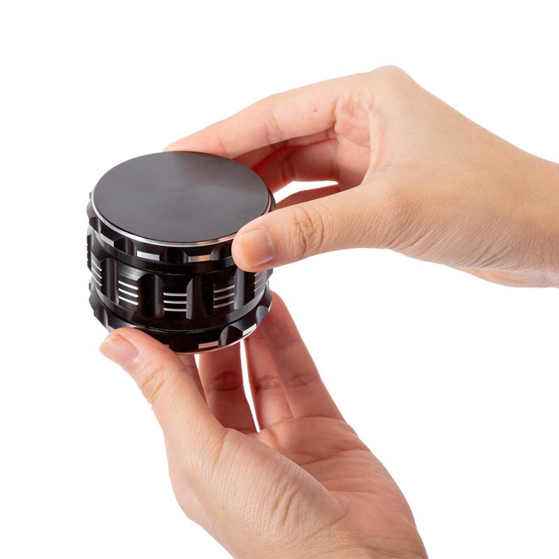 63mm Herb Grinder 4-layer Aluminum Alloy Smooth Plate Cigarette Crusher