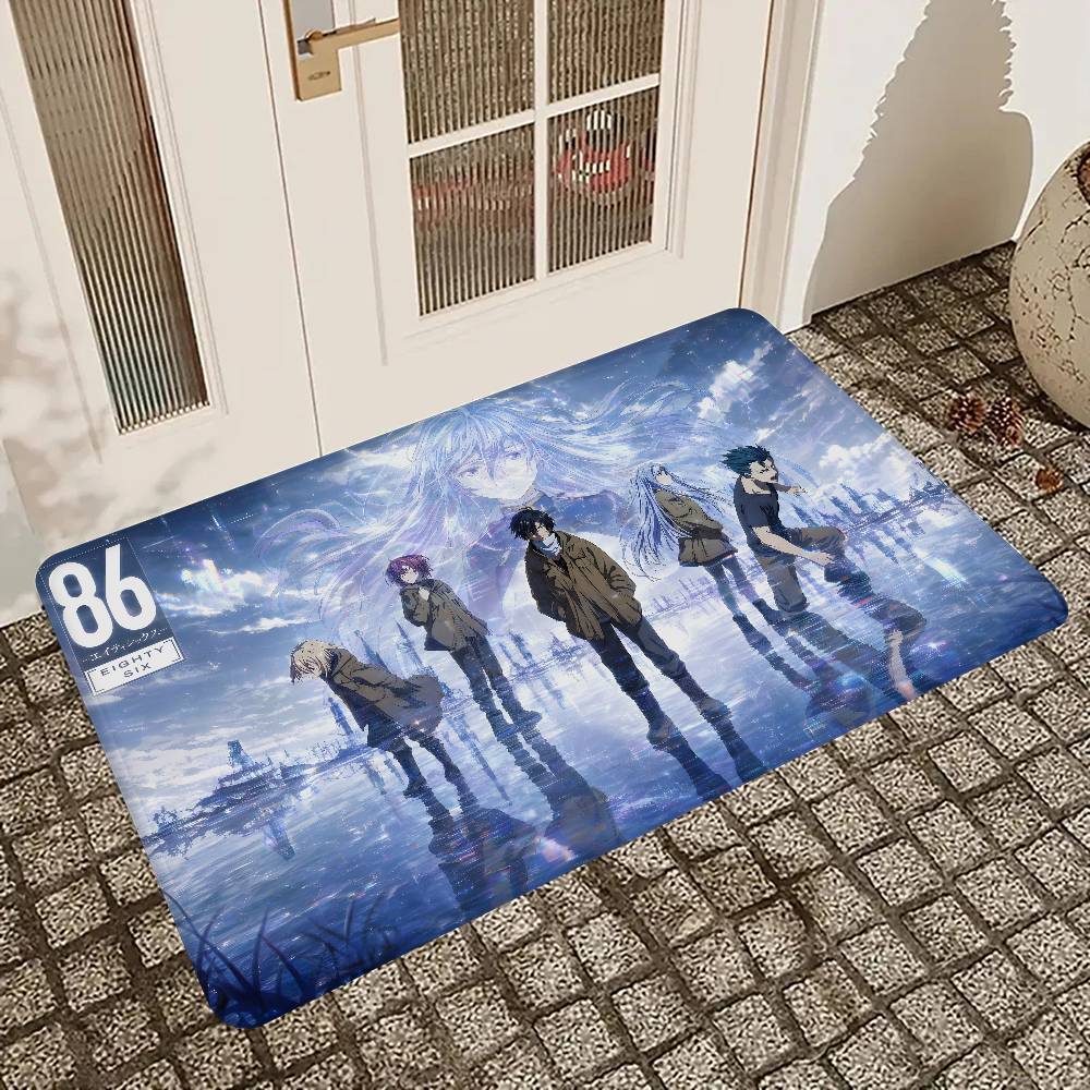 Anime 86 Eighty Six Kitchen Mat Kids Room Bedroom Decoration Balcony Anti-Slip Doormat Living Room Alfombra