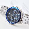 Casio Edifice Series Fashion Trend Classic One Touch Three Fold Clasp Stopwatch Mineral Glass 100 Meters Water Resistant Quartz Movement EFV-620D-1A2V
