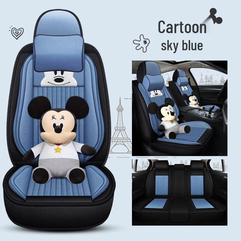 Infiniti QX60/QX30/QX70 Linen Cartoon Car Seat Covers – All-Season, Full Surround Design