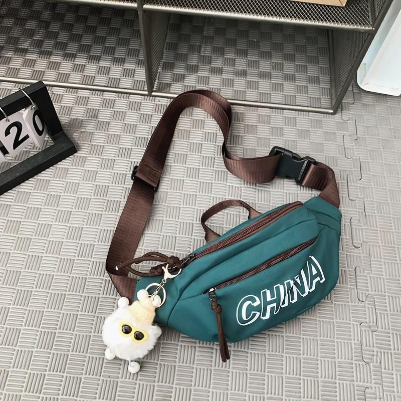 Modern Unisex Nylon Chest Bag Waterproof Minimalist Design For Cycling And Travel