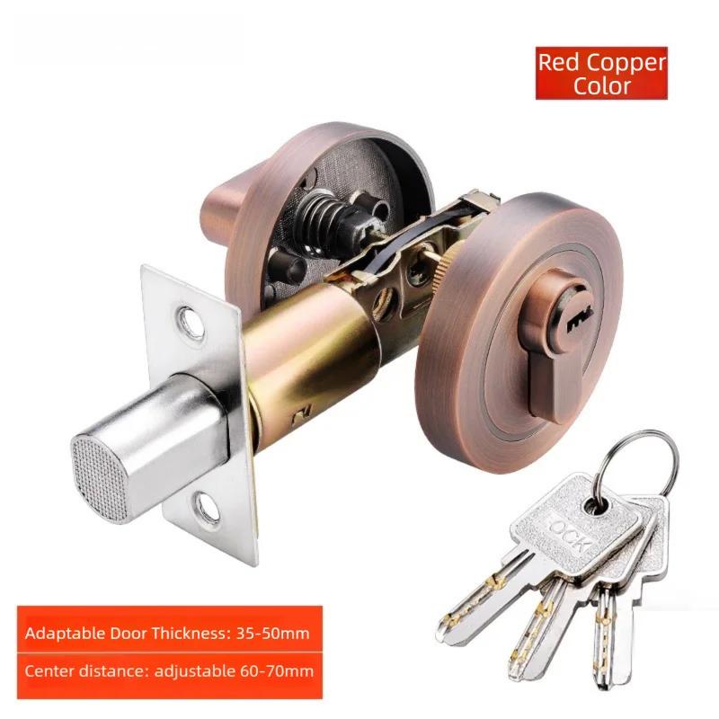 Concealed Wooden Door Locks Single Double-Sided Home Security Privacy Latches for Bedroom Hallway Auxiliary Hidden Door