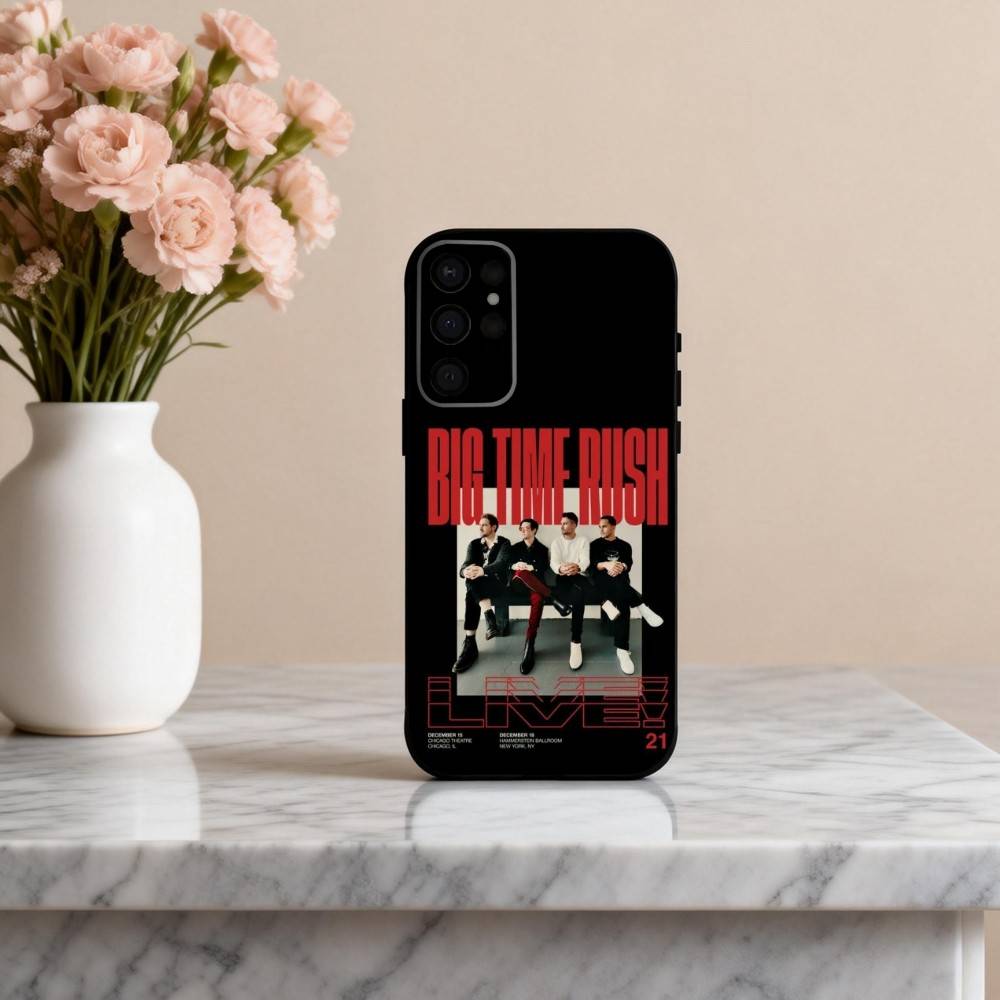 Music B-Big-G T-Time R-Rush-H  Phone Case For Samsung S25,24,23,22,30,21,10,9,Ultra,Plus,Lite,FE,4,5 G Soft Black Case
