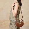 Special offer semi-round saddle bag, high-end diamond-pattern underarm bag, 2025  model genuine leather shoulder and crossbody bag for women