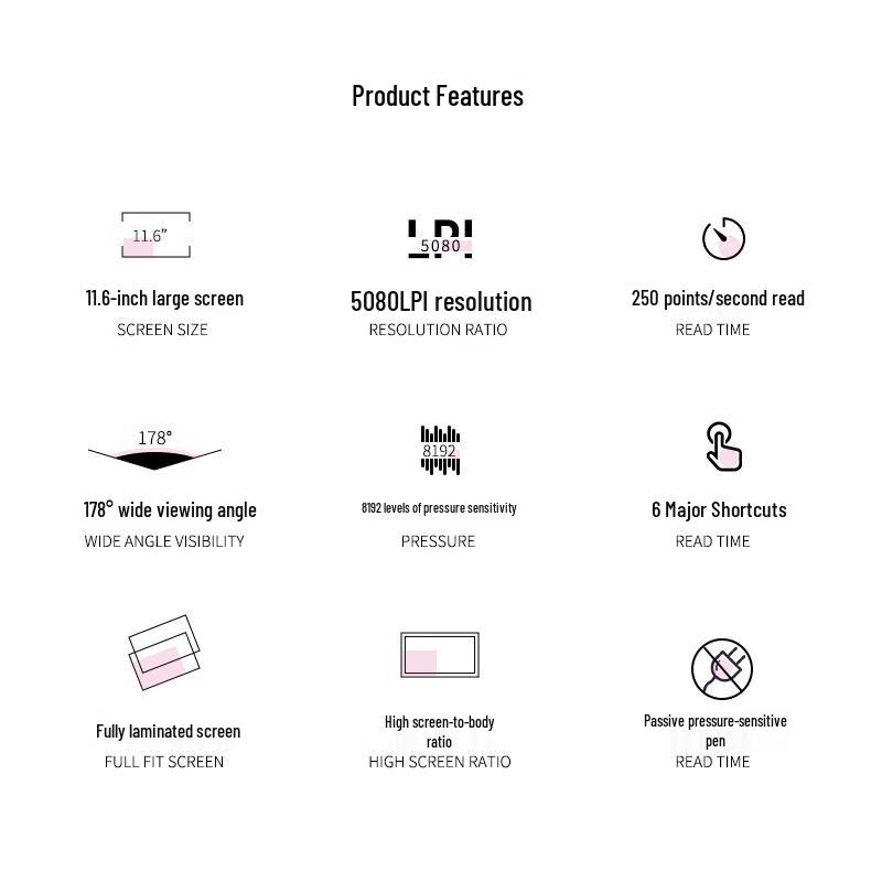 Huike MK-1200 11.6-inch Full Laminated Pen Display