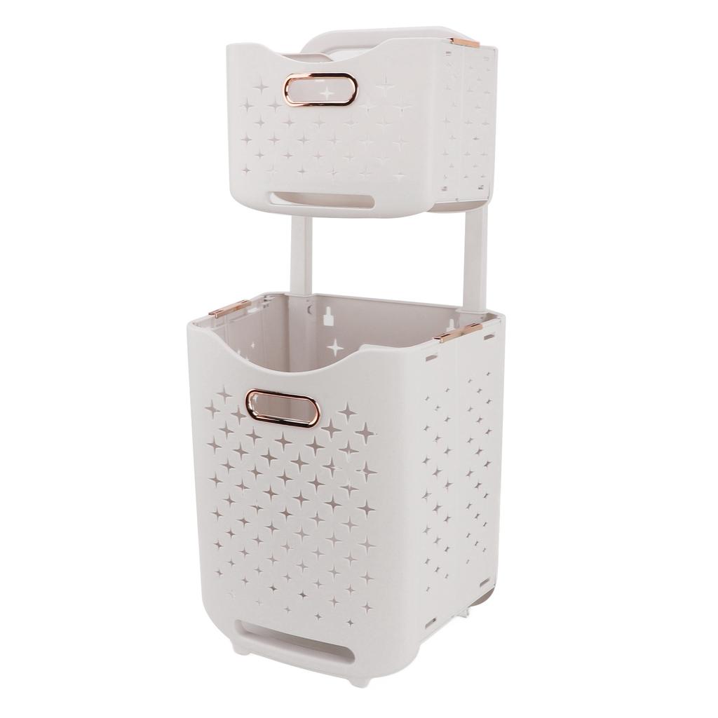 Rolling Laundry Basket On Wheels Collapsible Laundry Sorter Organizer Collapsible Hanging Laundry