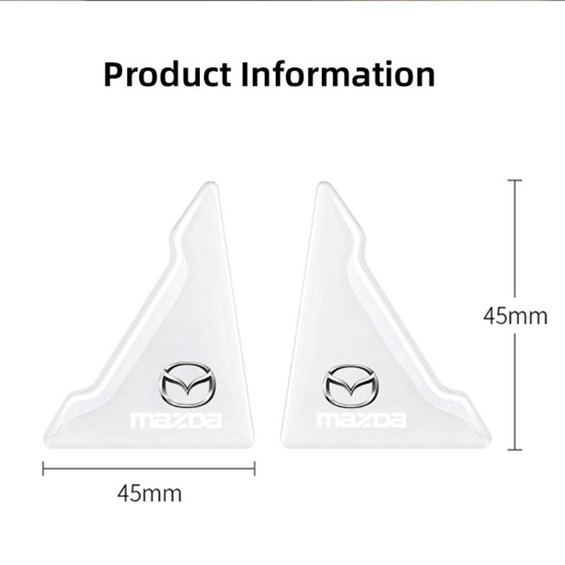 AAET1 4Pcs Car Accessories Door Corner Stickers Anti Collision Protection For Mazda 6 2 3 CX50 CX60 BT-50 CX5 CX30 MX-5 CX3 CX8 Atenza