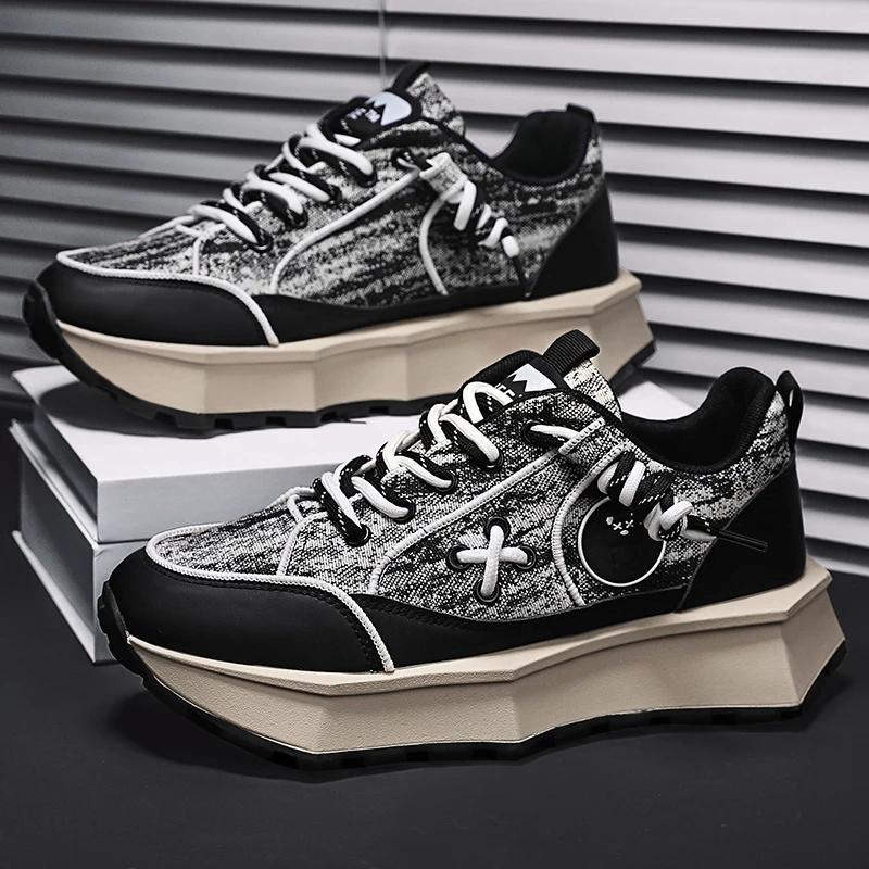 Men's New Thick Soled Versatile Sports Shoes Brand Design Personalized Anti Slip and Wear Resistant Men's Shoes Size39-44