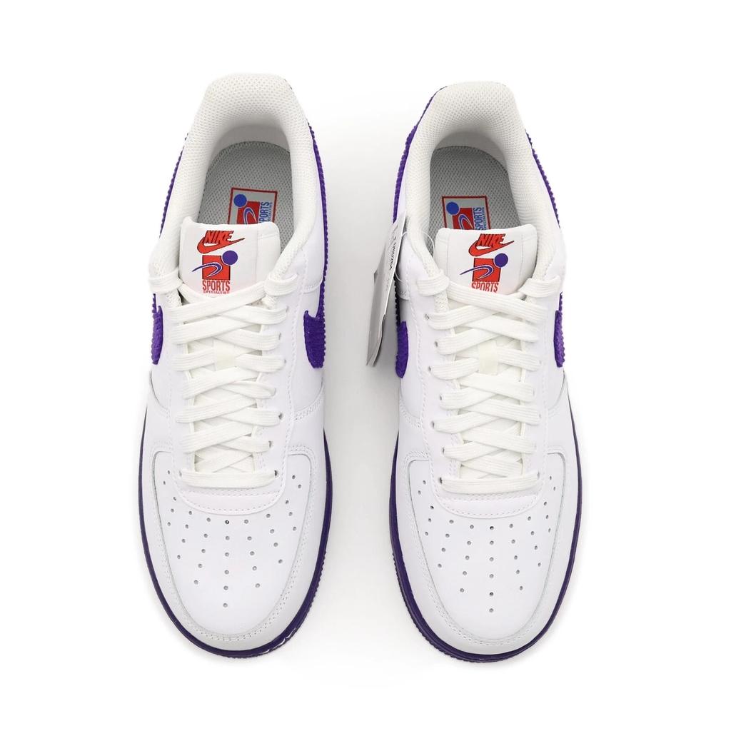 DB0264-100 Nike Air Force 1 Low Sports Specialties White Purple Red (Men's)