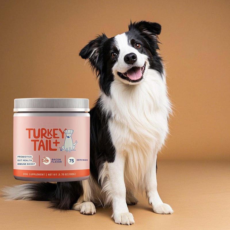 Dog Probiotic Soft Granules Turkey Tail Mushroom Vitamin Supplement Support Gut Health Pet Care