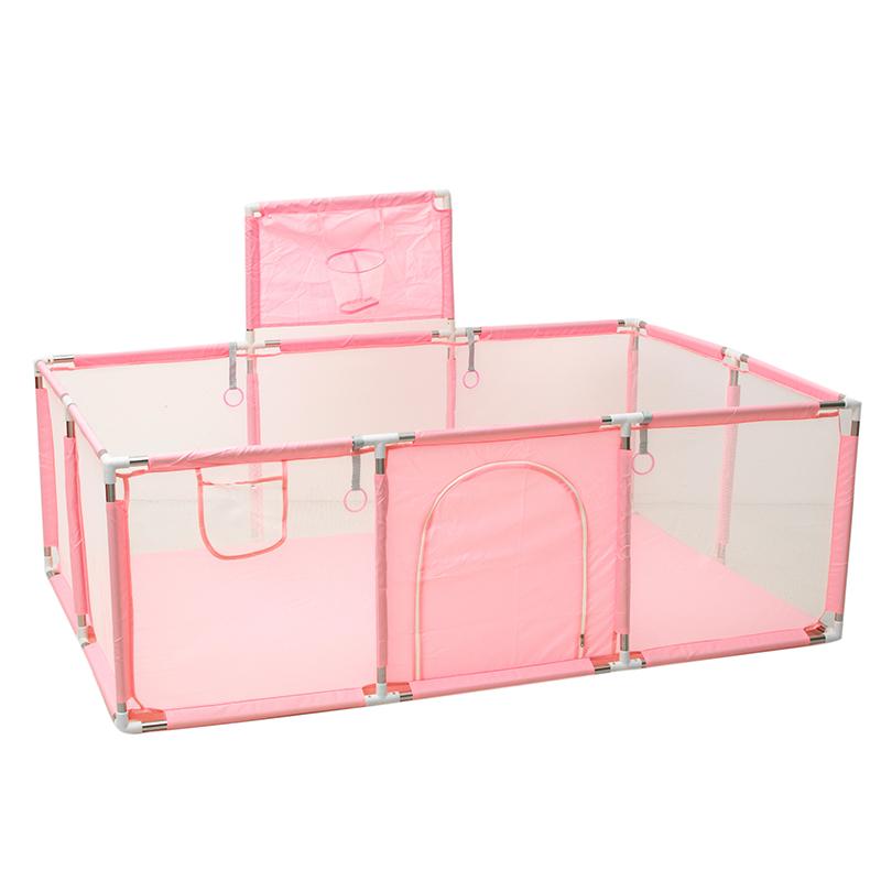 

Безопасный детский манеж для детей, семейное общение, детская игровая площадка, детские барьеры, забор, чулки для новорожденных, игровой парк No soccer door розовый