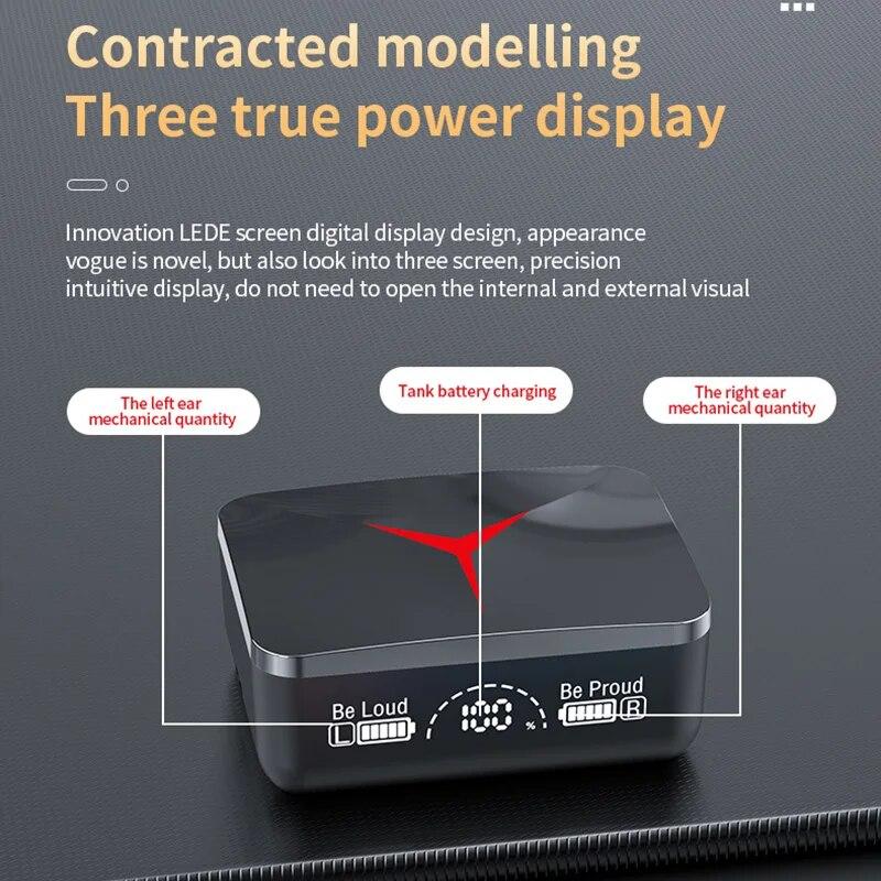 M90 Pro Bluetooth 5.3 Earphones True Wireless Headphone Touch Control Gamer Headset HIFI Stereo Noise Reduction earbuds With Mic