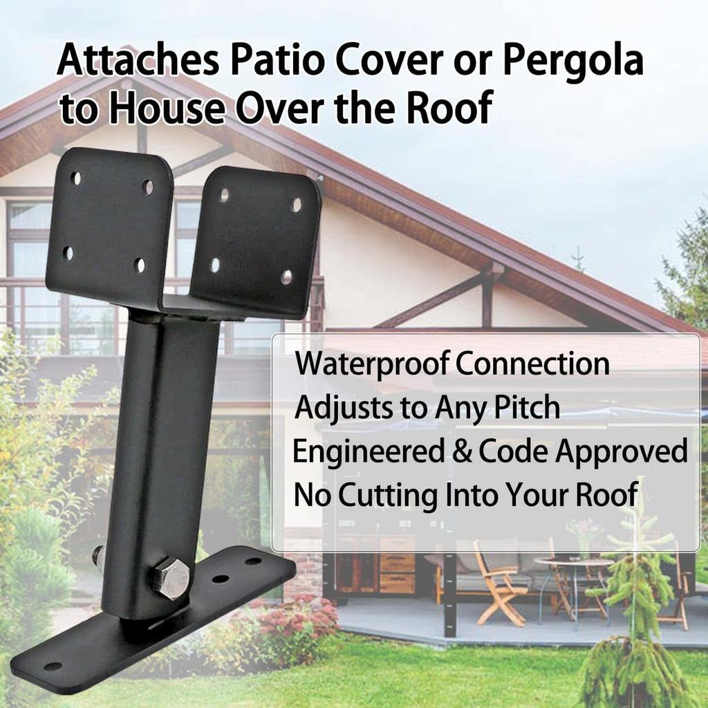 Roof Riser Brackets Kit Pergola Roof Riser Beam Bracket Heavy Duty Pergola Brackets Adjustable Saddle Roof Riser Post