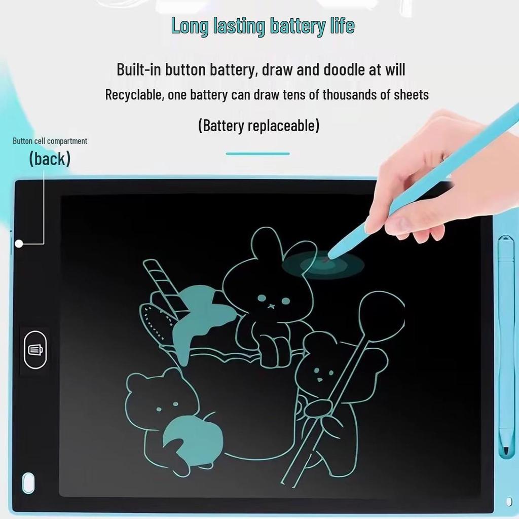 Children's LCD Drawing & Writing Tablet - Erasable Electronic Art Board Toy