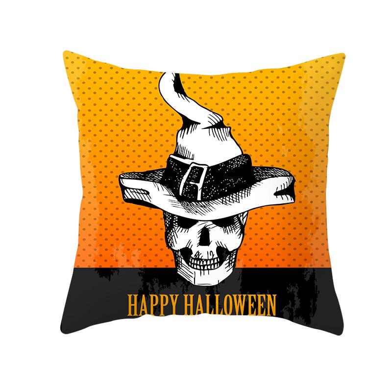 Halloween Pumpkin Pillowcase Decorative Sofa Cushion Case Bed Pillow Cover Home Decor Car Cushion Cover Cute Pillow Case 45*45cm