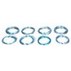 8 Rolls 0.6 3mm Aluminum Craft Wire Jewelry Beading Wire Craft Making Supplies Light Blue