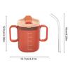 300ml Elderly Water Cup Unspillable Cup With Handles Plastic Mug Drinking Cup Disabled Elderly Spill Proof Dysphagia Cup