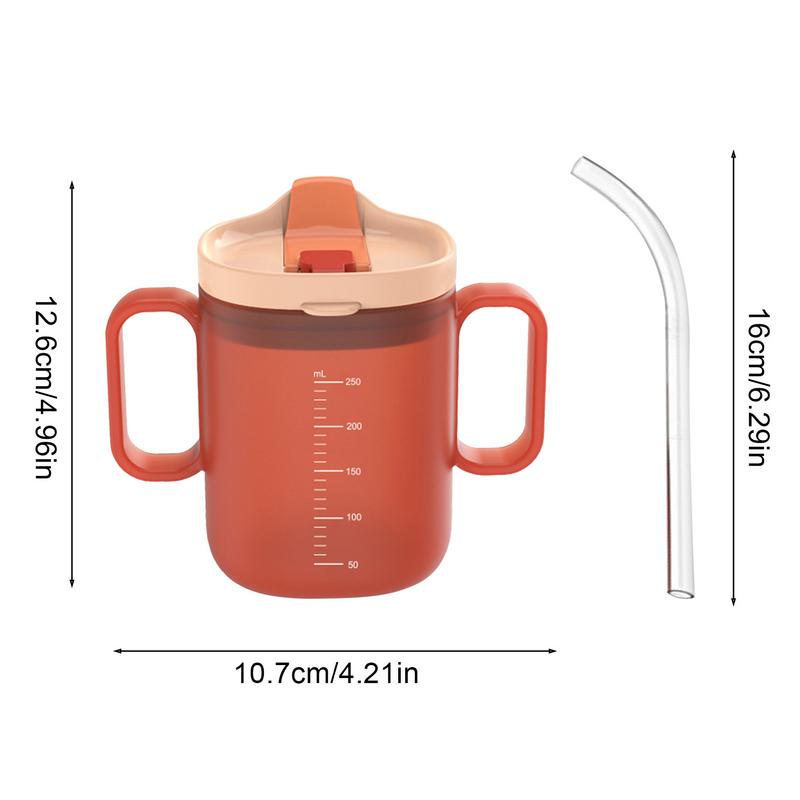 300ml Elderly Water Cup Unspillable Cup With Handles Plastic Mug Drinking Cup Disabled Elderly Spill Proof Dysphagia Cup