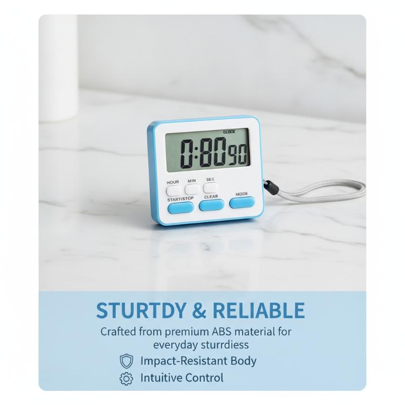 Digital Display Cooking Alarm Clock Kitchen Timer Sleep Stopwatch Clock House Countdown Kids Student Learning Time Manager