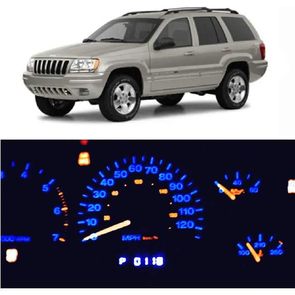 WLJH Super Bright Blue Great Looking trument Panel Gauge Cluster Dash Led Light Bulb Kits for Jeep Grand Cherokee ZJ 1999-2004, Pack of 6 синий