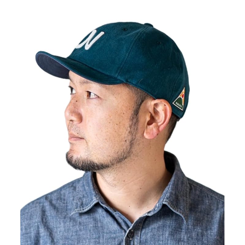 

[Nakota] cap hat CORDUROY BALL HIKE CAP corduroy Short brim short brim men s ladies lightweight big size outdoor casual XL Blue green/N logo