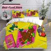Game Burrito Bison Bedding Sets Quilt Bed Cover Comforter Duvet Cover Pillow Case 3 Pieces Sets Kids Adult Bedroom Decoration