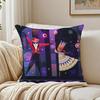 Nutcracker Soldier Christmas Cushion Cover Linen Pillowcase Soft  for Sofa Bed Home Room Decor