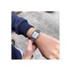 Casio LTP-V009D-2E Women's Rectangular Stainless Steel Dress Watch Blue Dial Casual Black