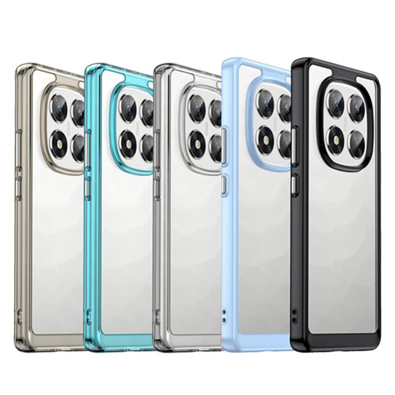 Barevné průhledné TPU pouzdro pro Xiaomi Redmi Note 14 Pro 5G 14 Pro+ Plus Ochranný kryt Průhledné pouzdro Coque Capa