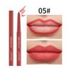 Pink Waterproof Automatic Matte Lip Liner - Smudge-Proof Lipstick Pencil